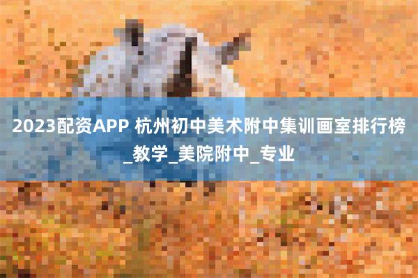 2023配资APP 杭州初中美术附中集训画室排行榜_教学_美院附中_专业