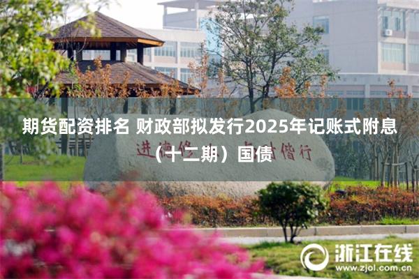 期货配资排名 财政部拟发行2025年记账式附息（十二期）国债