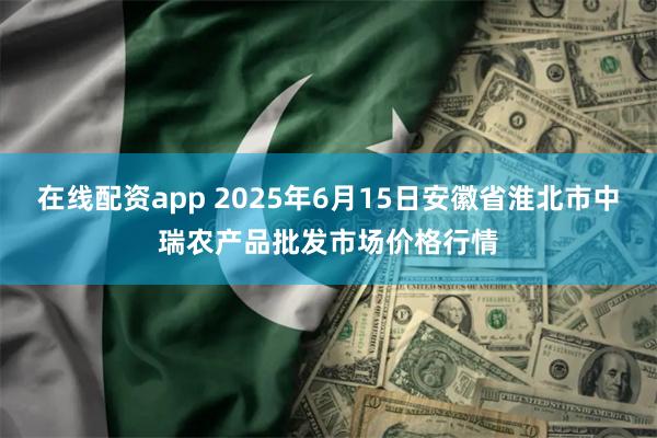 在线配资app 2025年6月15日安徽省淮北市中瑞农产品批发市场价格行情