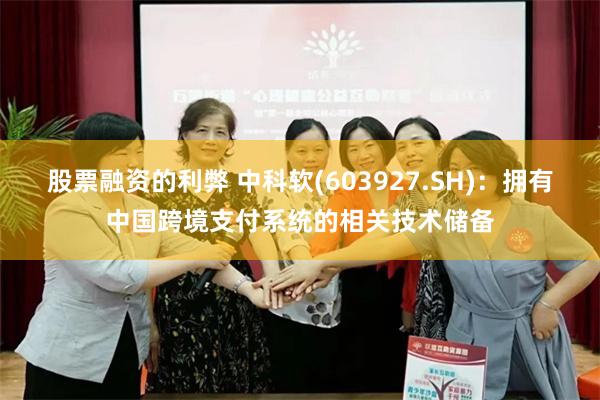 股票融资的利弊 中科软(603927.SH)：拥有中国跨境支付系统的相关技术储备